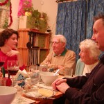 Emma, Dad, A Net and Paul Xmas Eve 2011
