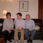 Ali, Nick and Les Christmas Day 2011