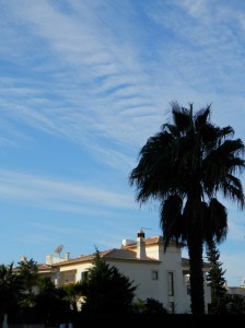 Mackerel sky in Albufeira