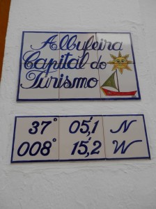 Tiled sign in the old town