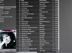 Playlist for the walk in case I was flagging