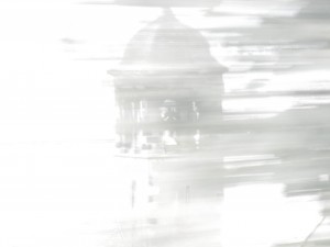 Church Tower in Kinghorn, seen at speed