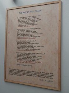 The Boy in the Train, in Linoleum