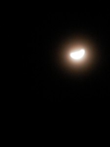 Fuzzy lunar eclipse (before totality)
