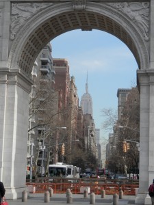 Washington Square, looking up 5th Avenue