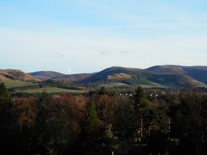 View from Peebles Hydro hotel room