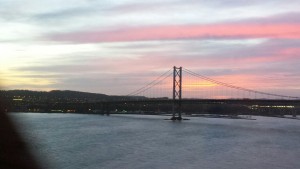 Sunset over bridges 171206